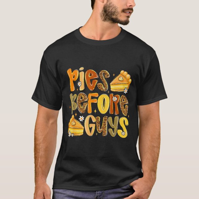 T-shirt Es Before Guys Funny Thanksgiving Retro Fall Quote (Devant)