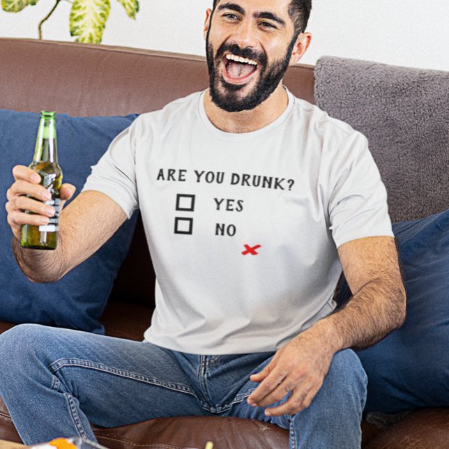 T-shirt Es-tu ivre ? Oui Non Humour de boisson amusant (Créateur téléchargé)