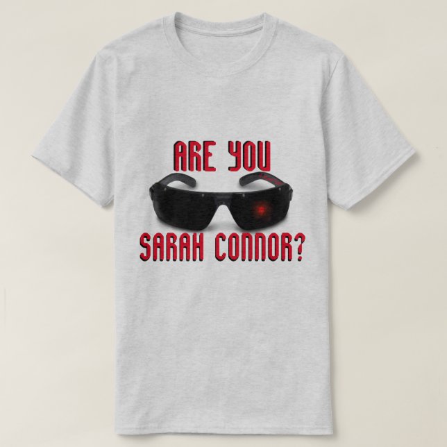 T-shirt Es-Tu Sarah Connor ? - Une Chemise MisterP (Design devant)