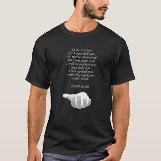 T-shirt Ésaïe 41 10 Ne Crains Pas Je Te Tiendrai La Bible