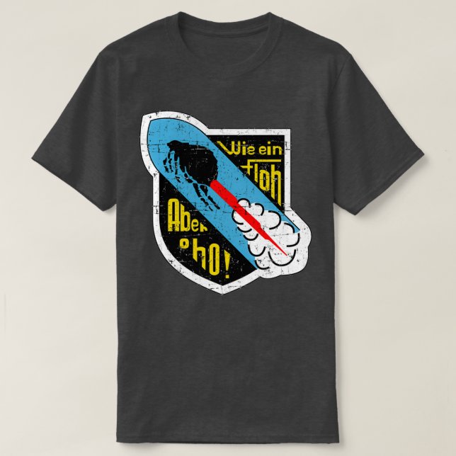 T-shirt Escadrille de chasse 400 couteaux Me 163 comète gr (Design devant)