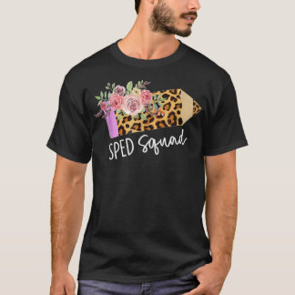 T-shirt Escadrille de vitesse Retour à l'école Leopard mei