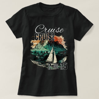 T-shirt Escadron de croisière 2025 Vacances en famille