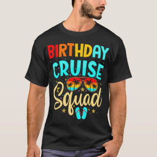 T-shirt Escadron de croisière d'anniversaire Vacances de c