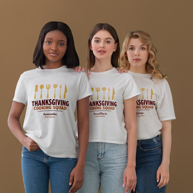T-shirt Escadron de Cuisine de Thanksgiving (Créateur téléchargé)
