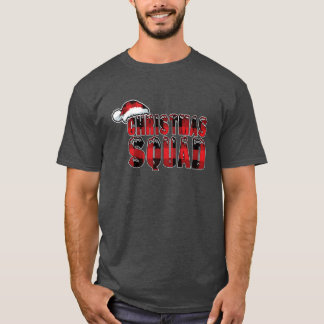 T-shirt Escadron de Noël Hiver Décembre Motif Noël