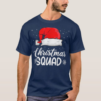 T-shirt Escadron de Noël Joyeux Noël Famille de chapeau de
