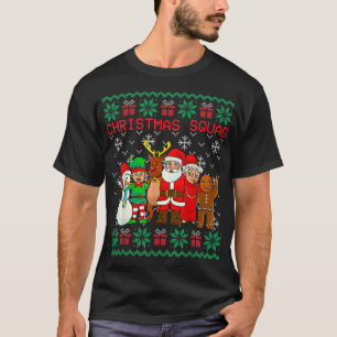 T-shirt Escadron de Noël Père Noël Famille Correspondant P