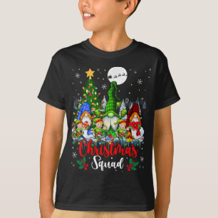 T-shirt Escadron de Noël Trois Elfes de Père Noël Gnomes X