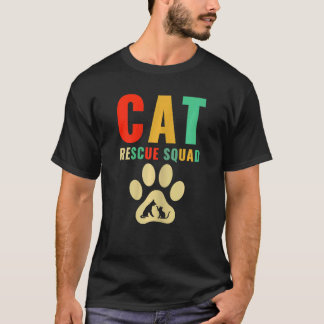 T-shirt Escadron de Secourt de chats d'abris pour animaux