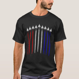 T-shirt Escadron furtif F 117 Nighthawk Drapeau américain 