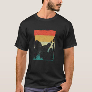 T-shirt Escalade Bouldering Freeclimbing Rock Climber Retr