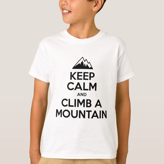 T-shirt Escalade Calme En Montagne (Devant)