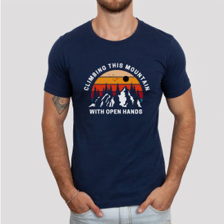 T-shirt Escalade Cette Foi Colorée Montagne Christian