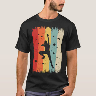 T-shirt Escalade de blocs vintage d'escalade de rochers ré