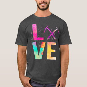 T-shirt Escalade de glace colorée Maman Cadeaux Escalade d