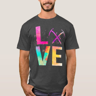 T-shirt Escalade de glace colorée Maman Cadeaux Escalade d