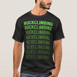 T-shirt Escalade de l'Escalade de la roche verte