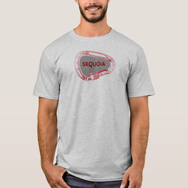 T-shirt Escalade du parc national de Sequoia Carabiner (Devant)
