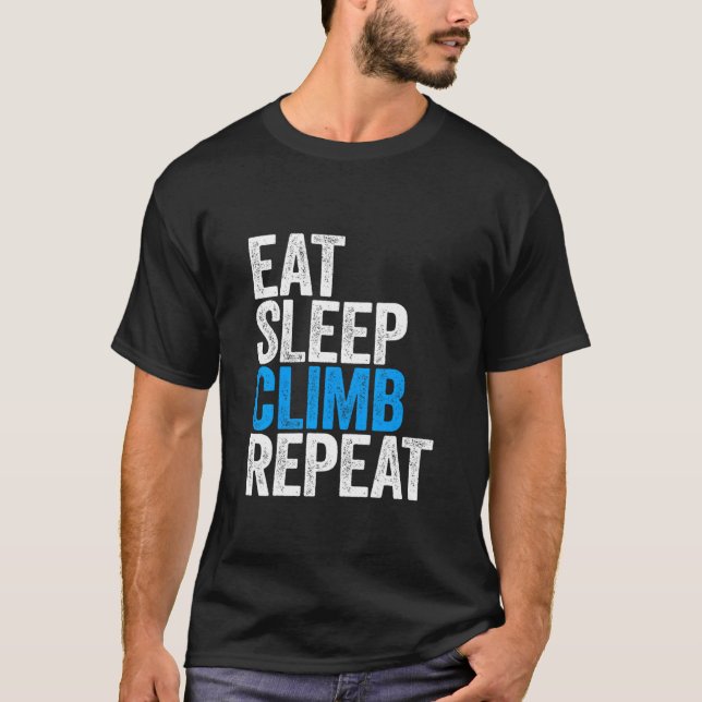 T-shirt Escalade du sommeil de la mange Escalade de la rép (Devant)