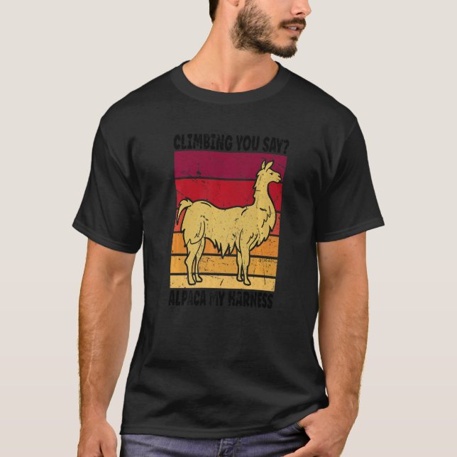 T-shirt Escalade Escalade Vous Dites Alpaca Mon Harnais 3 (Devant)