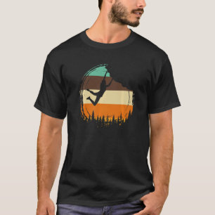 T-shirt Escalade graphique rétro Bouldering Rock Climber M