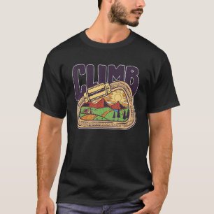 T-shirt Escalade graphique rétro Bouldering Rock Climber M