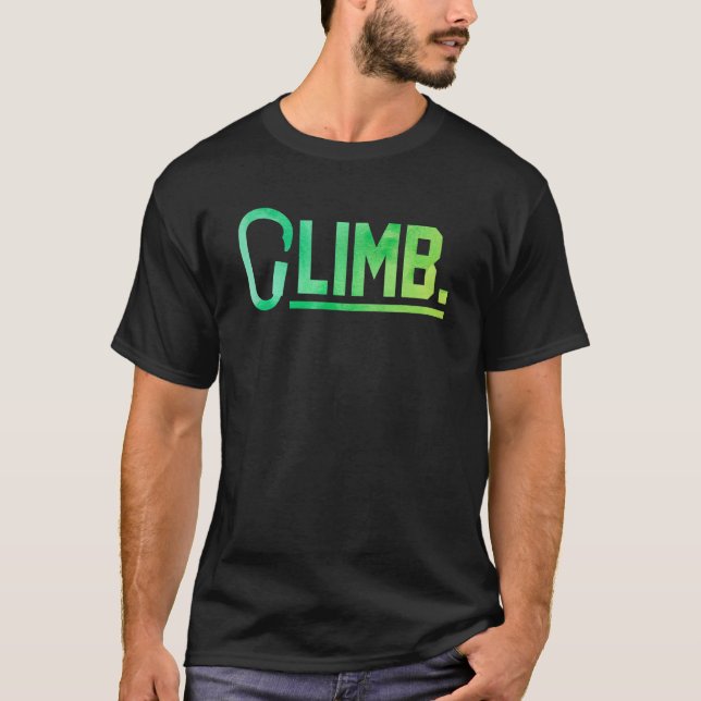 T-shirt Escalade graphique rétro Bouldering Rock Climber M (Devant)