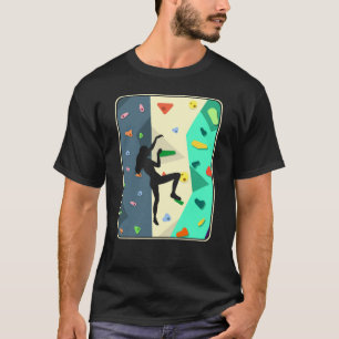 T-shirt Escalade murale fille à l'intérieur bouldering fem