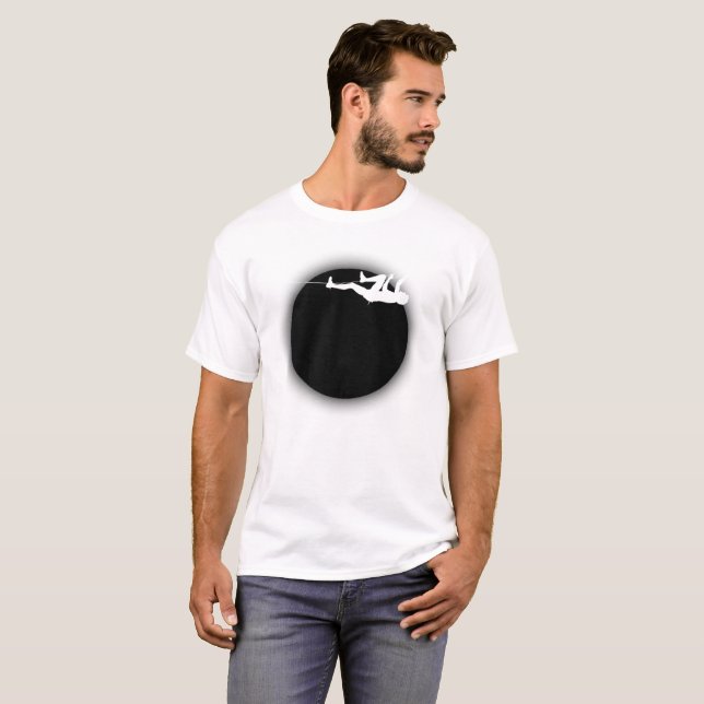 T-shirt Escalade rock et Lune noire (Devant entier)