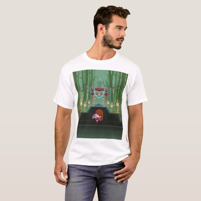 T-shirt Escalier au temple (Devant entier)