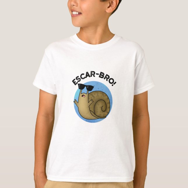 T-shirt Escar-bro Amusant Français Escargot Snail Pun (Devant)