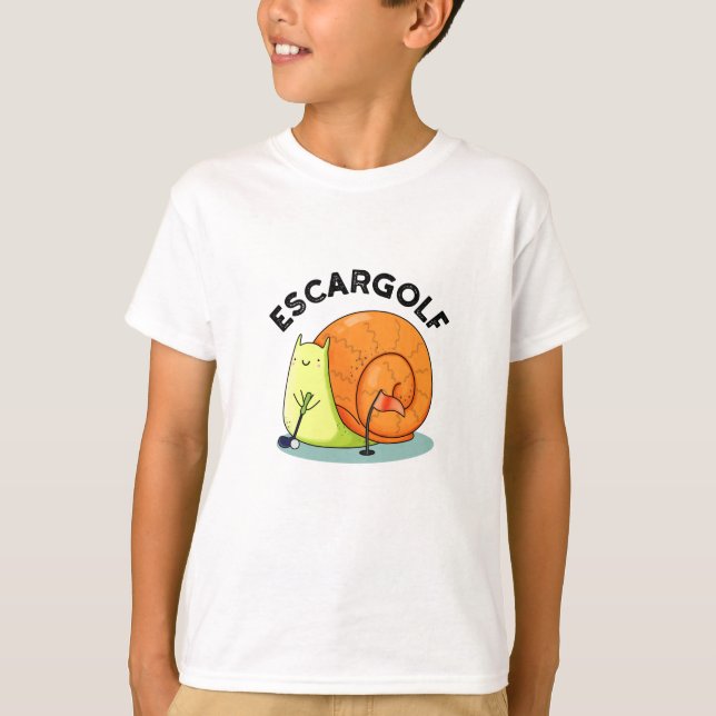 T-shirt Escar-golf Funny Escargot Snail Pun (Devant)