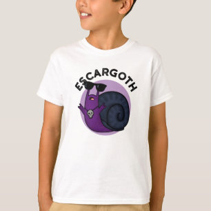 T-shirt Escar goth Funny Cool Goth Snail Pun