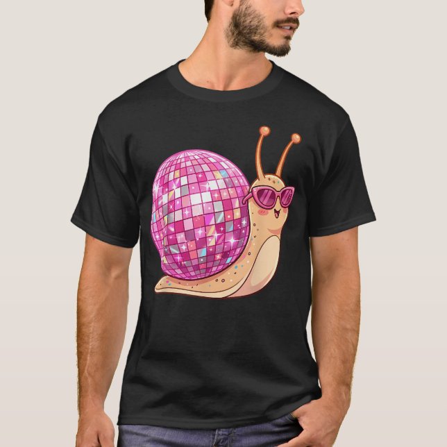 T-shirt Escargot Boule à Facettes (Devant)