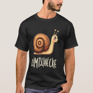 T-shirt escargot en forme de cannelle Funny snail