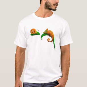 T-shirt Escargot et caméléon