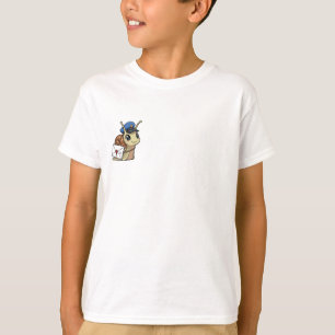 T-shirt Escargot Facteur Livrant une Lettre aux Enfants