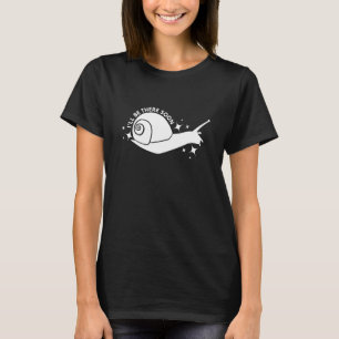 T-shirt escargot indiquant retard de course de jogging