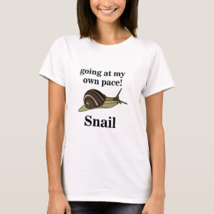T-shirt Escargot Qui Va À Mon Propre Pace Drôle Escargot
