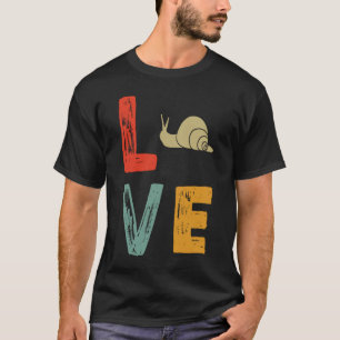 T-shirt escargots d'amour rétro