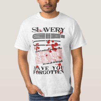T-shirt esclavage, avez-vous oublié ?