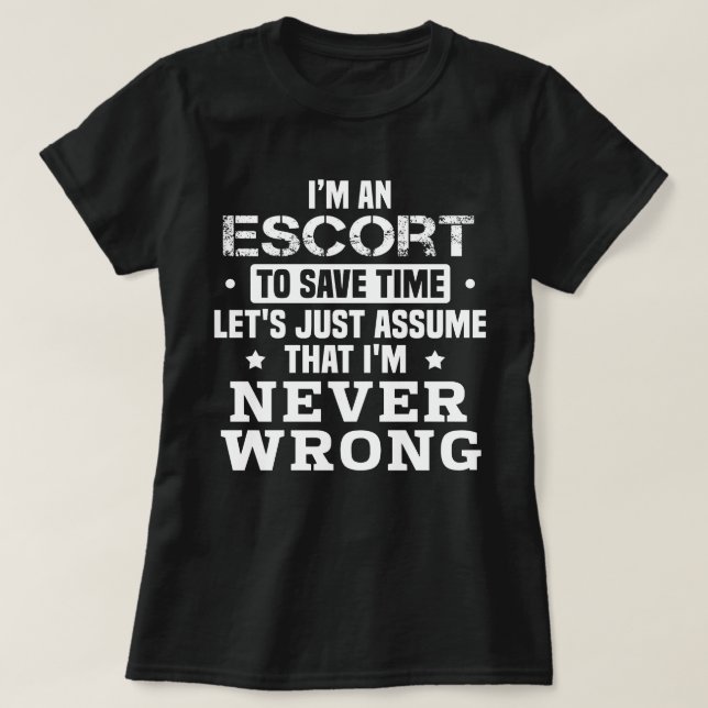 T-shirt Escort (Design devant)