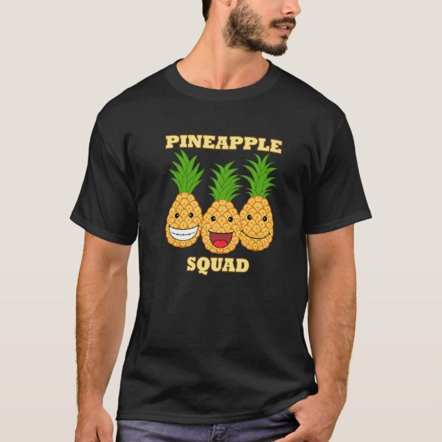T-shirt Escouade d'ananas Fruits exotiques Vitamine en san (Devant)