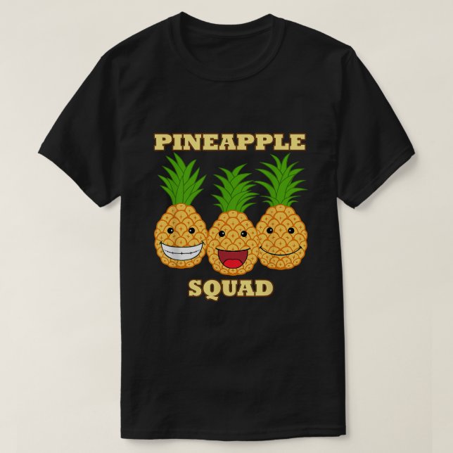 T-shirt Escouade d'ananas Fruits exotiques Vitamine en san (Design devant)