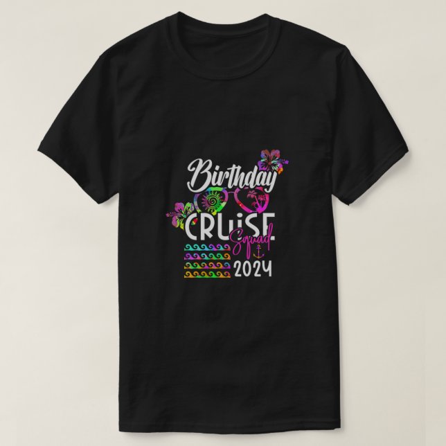 T-shirt Escouade de croisière anniversaire 2024 (Design devant)