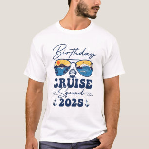 T-shirt Escouade de croisière Anniversaire 2025 Vacation C