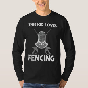 T-shirt Escrime cool pour enfants garçons Arme de combat S