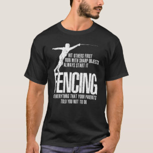 T-shirt Escrime d'escrime d'escouade d'escouade Swordsplay