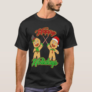 T-shirt Escrime Noël pain d'épices Hommes Fêtes Noël